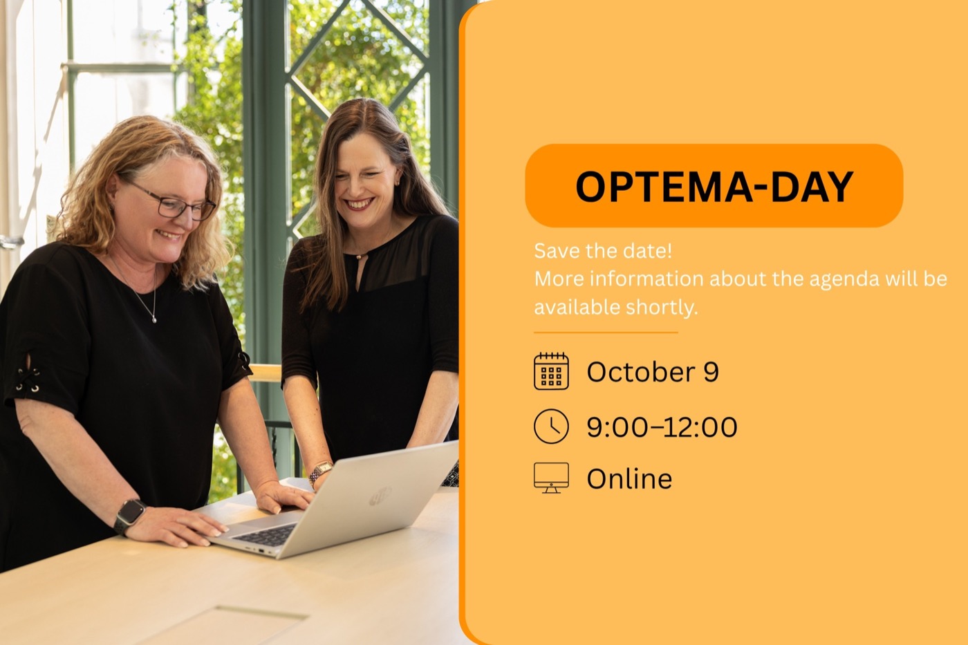 Optema Day on October 9, 9:00–12:00, online